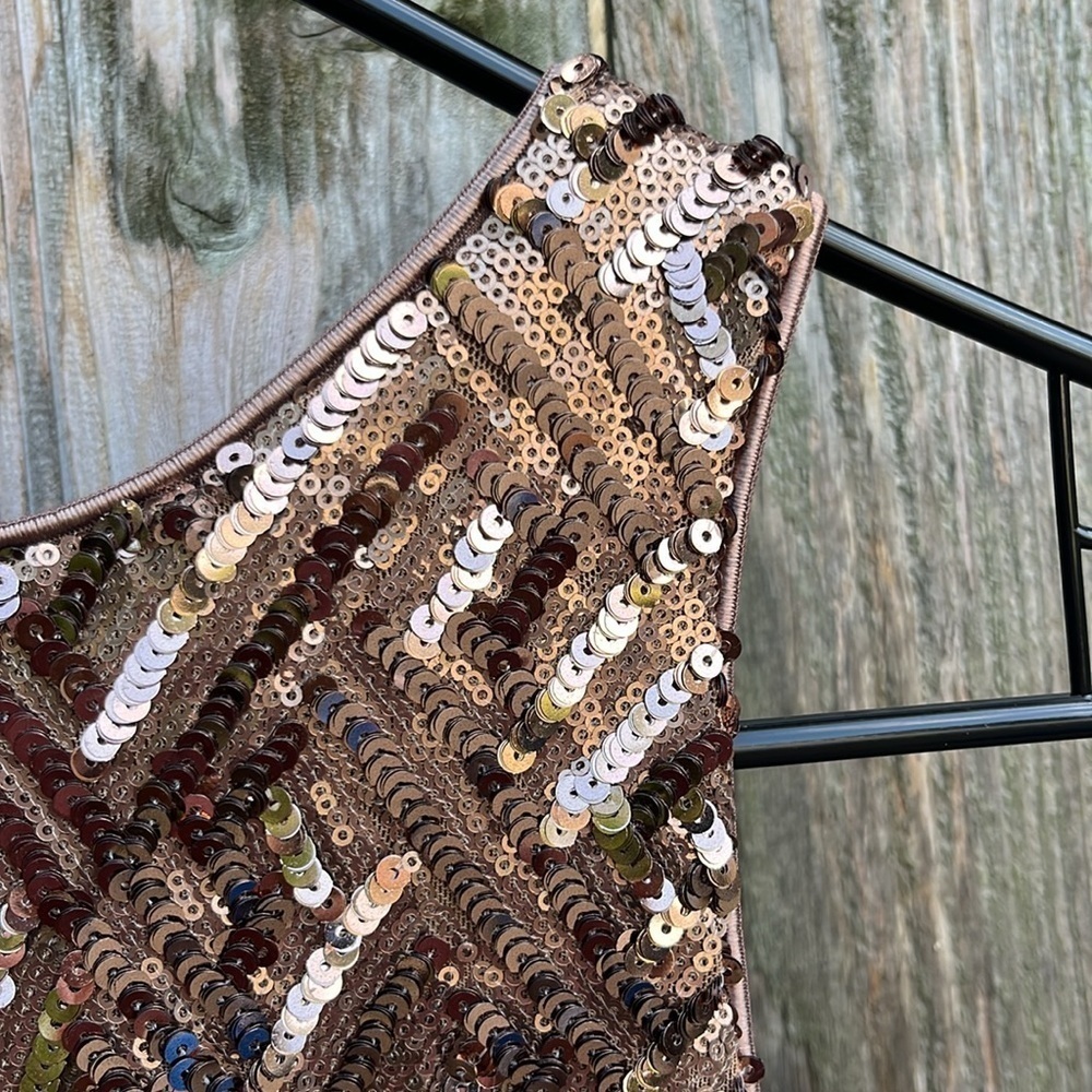 Dress the Population Mia Bronze Sequin Dress Size XS - Picture 7 of 12